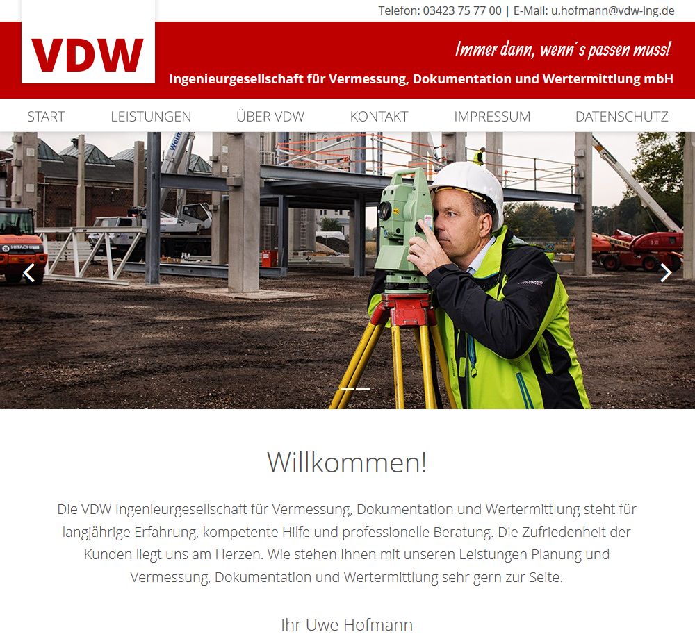 VDW – Ingenieurgesellschaft für Vermessung, Dokumentation und Wertermittlung mbH