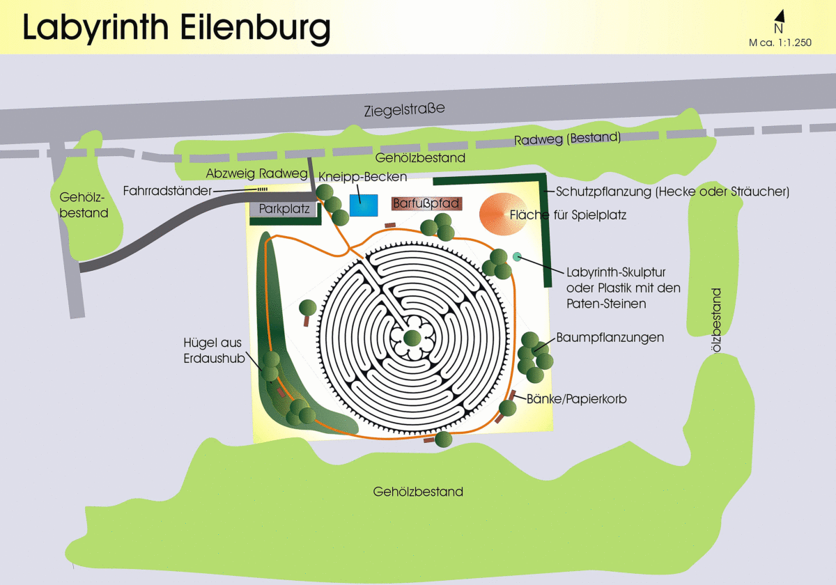Tourismus- und Gewerbeverein Eilenburg e. V. und Stadt Eilenburg machen sich stark für ein Labyrinth im ehemaligen Kurt-Bennewitz-Stadion