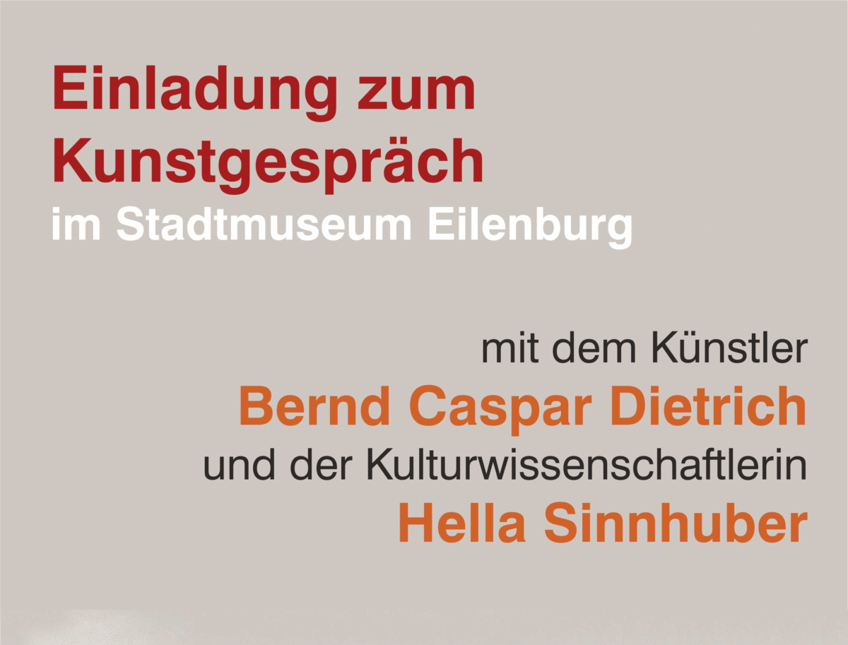Einladung zum Kunstgespräch im Stadtmuseum Eilenburg