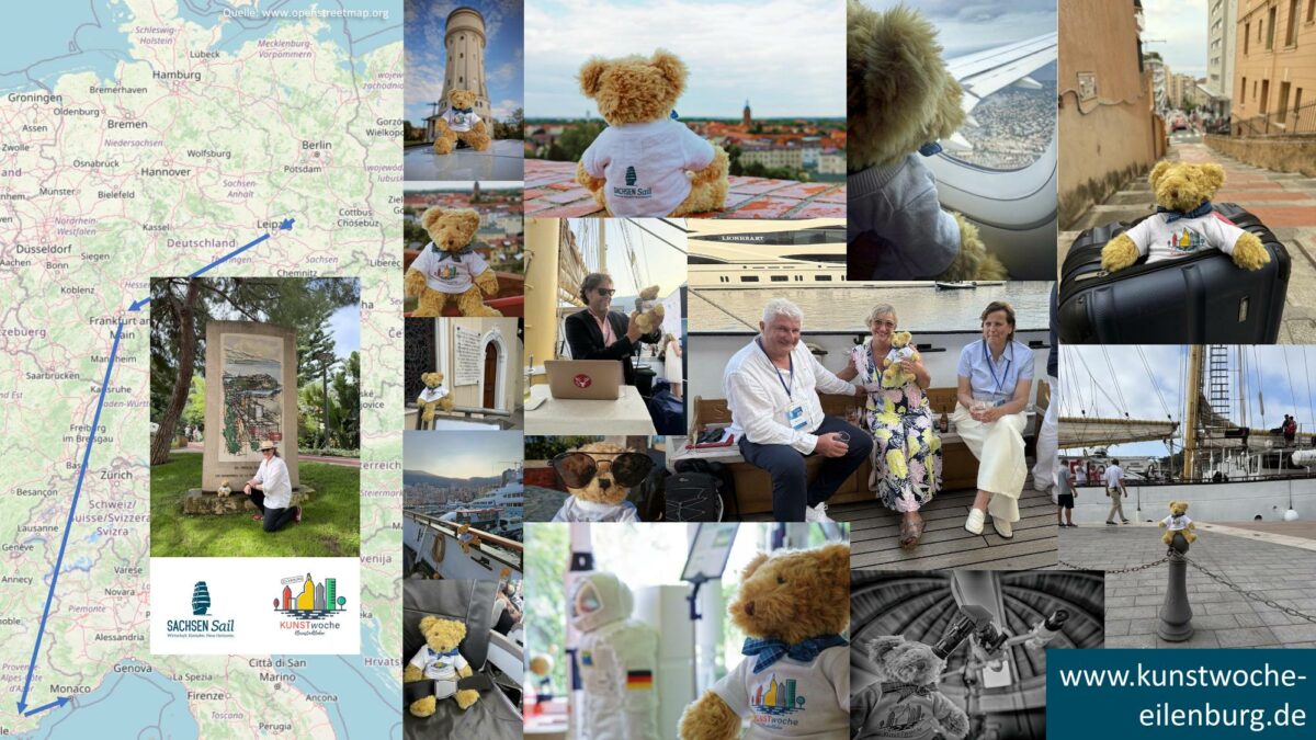 Kunst verbindet – Kunstbotschafter und Maskottchen erfolgreich auf dem Weg zur SACHSEN Sail