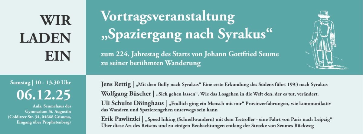 Jan Röhnert erhält den 13. Seume-Literaturpreis in Grimma – Einladung